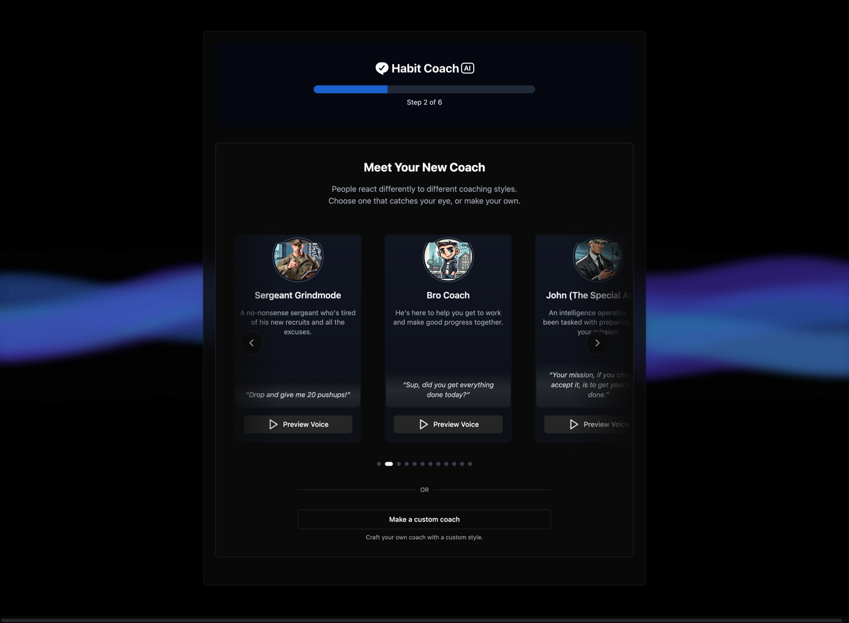 Early flow screen 2